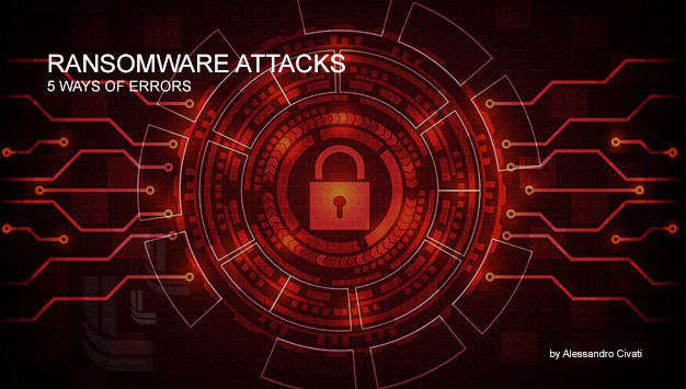 Ransomware Attacks, 5 ways of errors